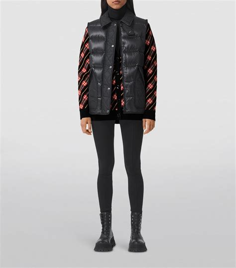 burberry quilted gilet.